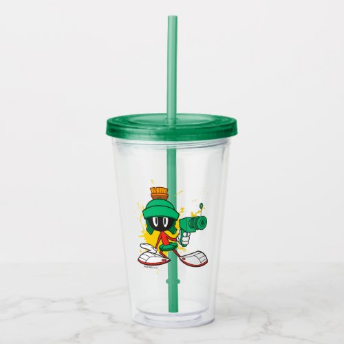 MARVIN THE MARTIAN With Gun 2 Acrylic Tumbler