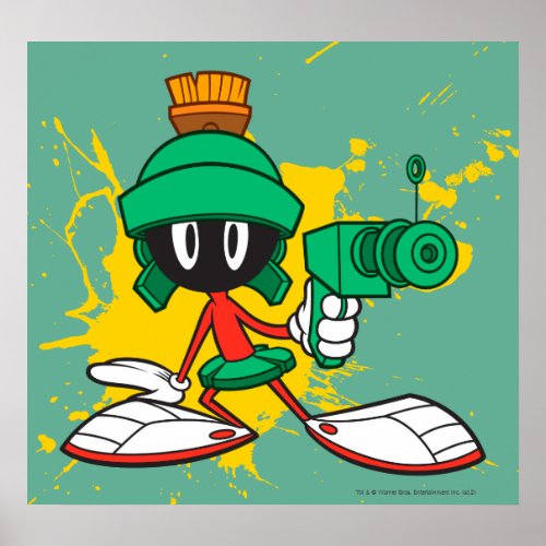 MARVIN THE MARTIAN With Gun Poster