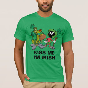 MARVIN THE MARTIAN™ with K-9 St. Patrick's Day T-Shirt