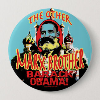 Marx Brother anti Obama Shirt Button