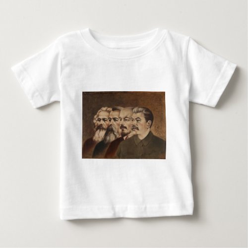 Marx Engels Lenin and Stalin Baby T_Shirt