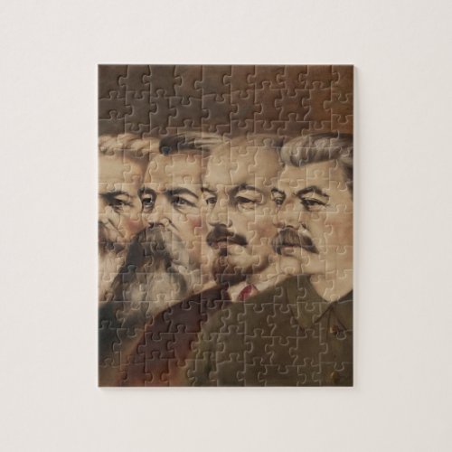 Marx Engels Lenin and Stalin Jigsaw Puzzle