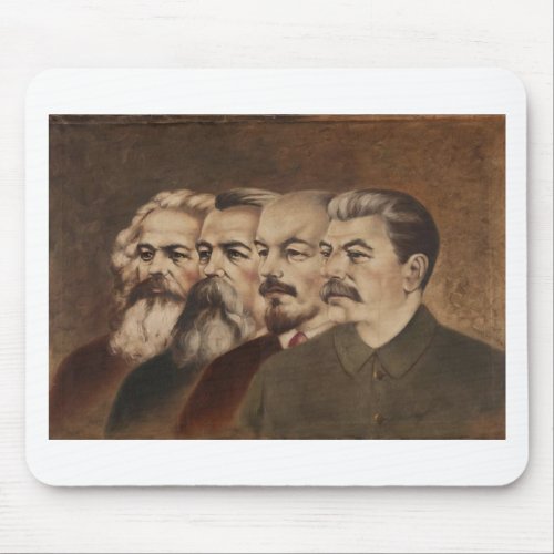Marx Engels Lenin and Stalin Mouse Pad