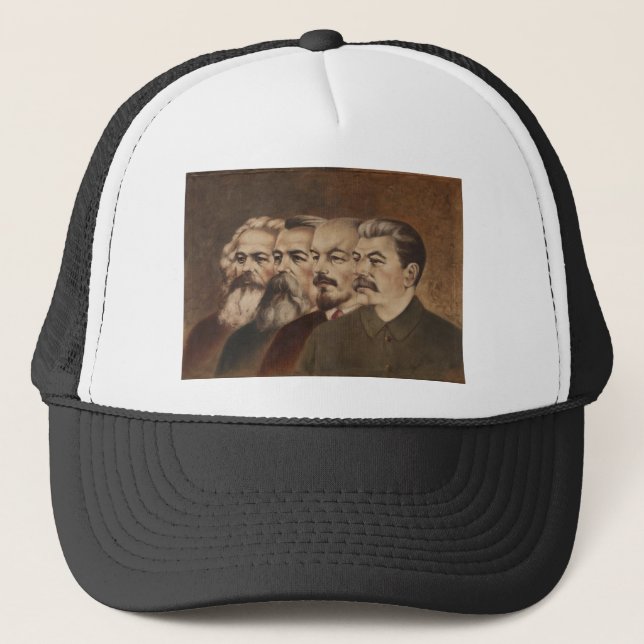 Marx, Engels, Lenin, and Stalin Trucker Hat (Front)