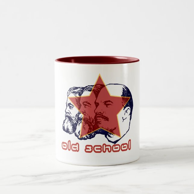 MARX ENGELS LENIN Two-Tone COFFEE MUG (Center)