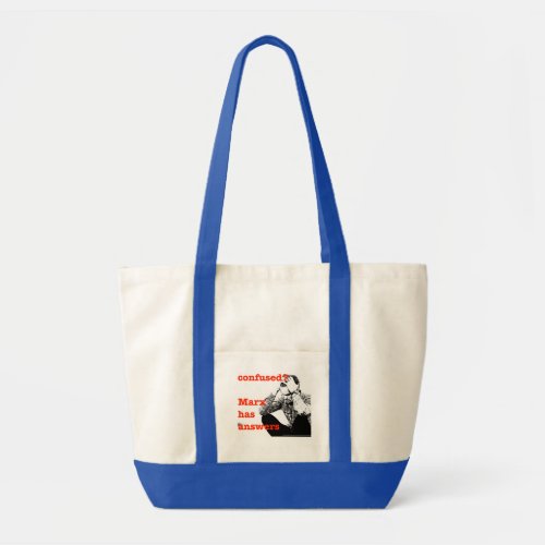 marx has answers tote bag