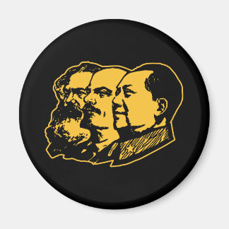 Marx Lenin Mao Portrait Magnet