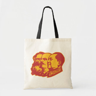 Marx Lenin Mao Portrait Tote Bag