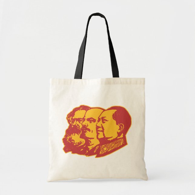 Marx Lenin Mao Portrait Tote Bag (Front)