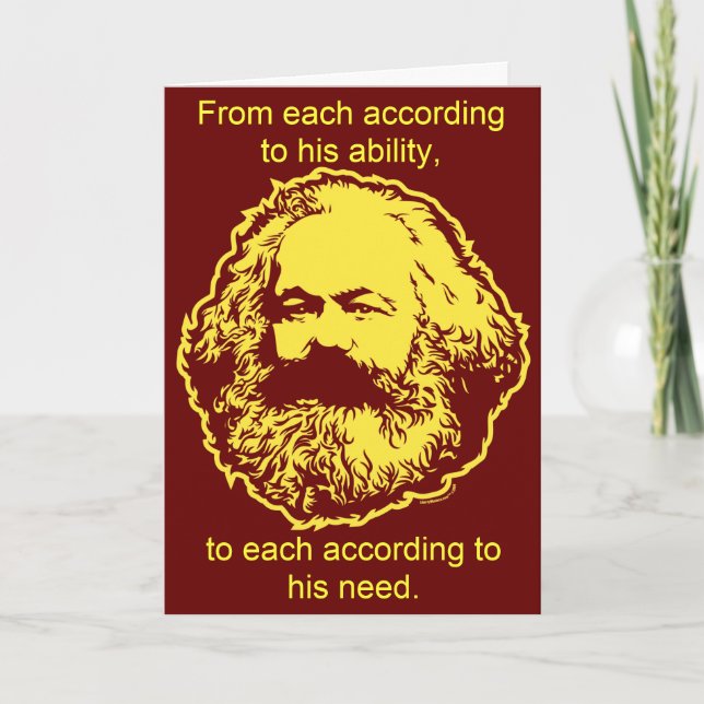 Marxist Birthday Card (Front)