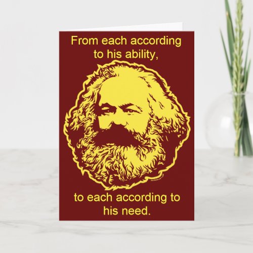 Marxist Birthday Card