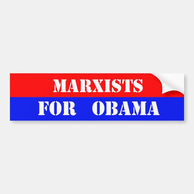 marxists for obama bumper sticker (Front)