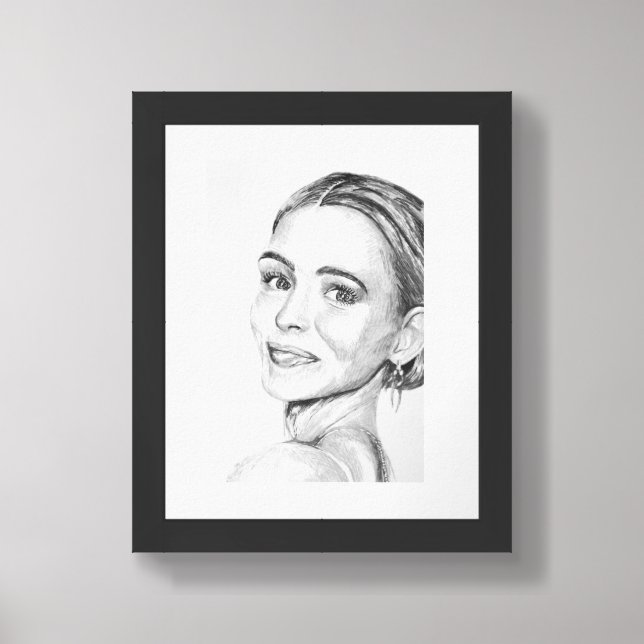 MARY 2 PORTRAIT FRAMED ART (Framed Front)