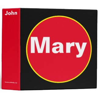 Mary 3 Ring Binder