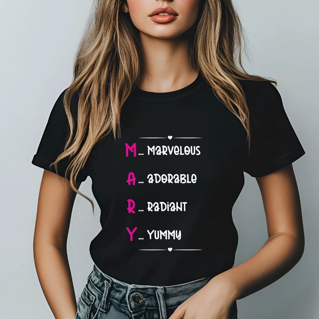 Mary Acronym Funny Personalized Name T-Shirt (Creator Uploaded)