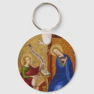 Mary and Angel of Annunciation Keychain