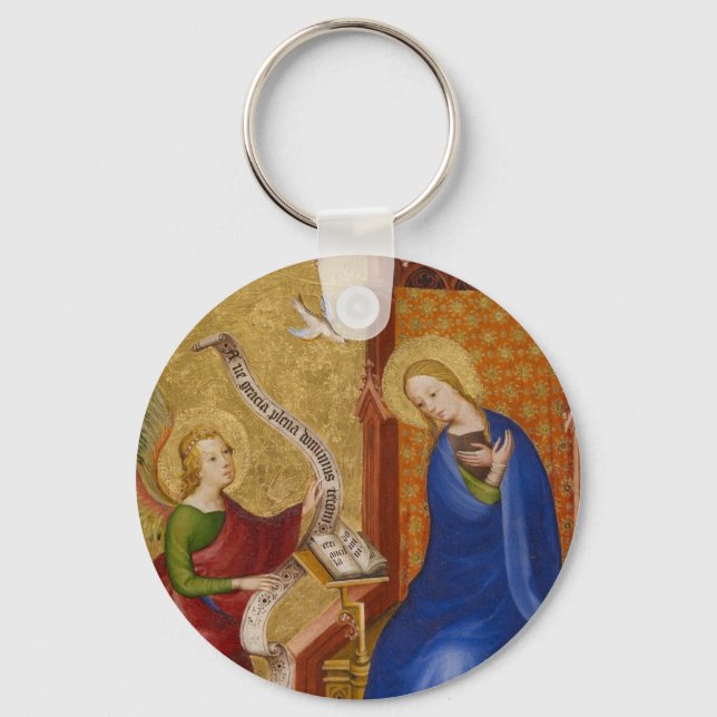 Mary and Angel of Annunciation Keychain (Front)
