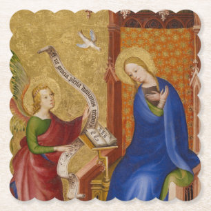 Mary and Angel of Annunciation Paper Coaster