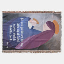 Mary and baby Jesus Luke 2:11 vintage painting