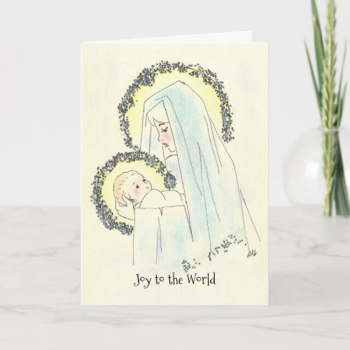 Mary and Child Christmas Card