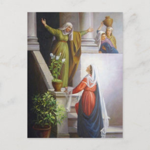 Mary and Elizabeth by Carl Bloch Postcard