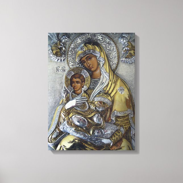 Mary and Jesus Canvas Print (Front)