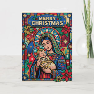 Mary And Jesus Christmas Card Nativity