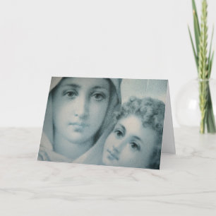 Mary And Jesus Christmas Holiday Card