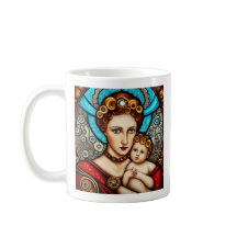 Mary and Jesus cup with quote