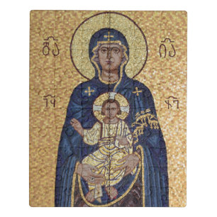 Mary And Jesus Mosaic Jigsaw Puzzle
