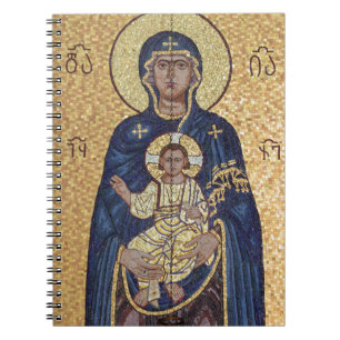 Mary And Jesus Mosaic Notebook
