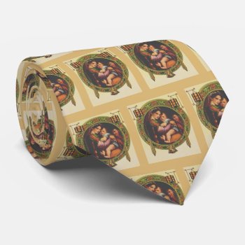 Mary And Jesus With Holly Neck Tie by justcrosses at Zazzle