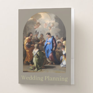 Mary and Joseph Catholic Wedding Planning Journal Pocket Folder