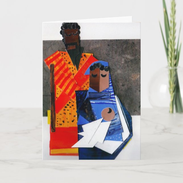 Mary and Joseph Cubist Christmas Card (Front)