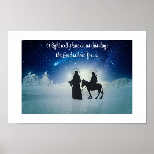 Mary And Josephs Journey Poster Matte