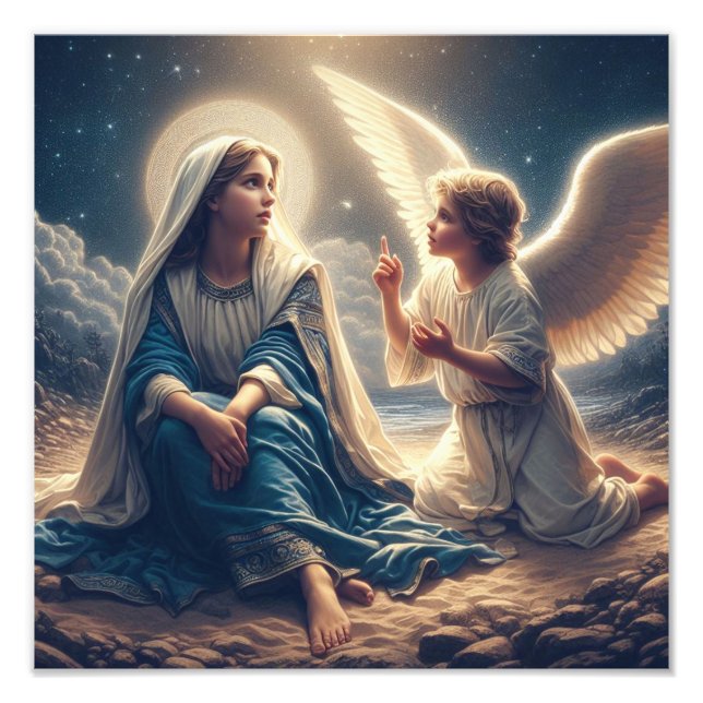 Mary and the Angel Photo Print (Front)