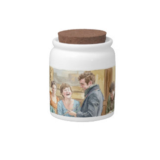 Mary and Tom engagement "The Other Bennet Sister" Candy Jar