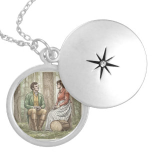 Mary and Tom in "The Other Bennet Sister" Locket Necklace