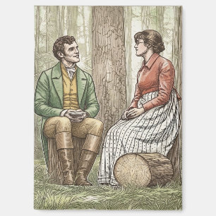 Mary and Tom in "The Other Bennet Sister" Magnet