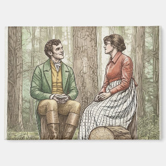 Mary and Tom in "The Other Bennet Sister" Magnet
