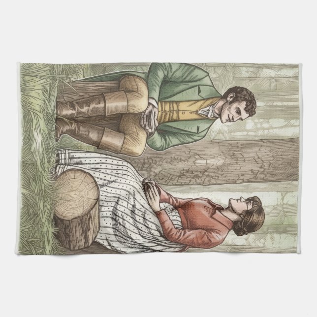 Mary and Tom Kitchen Towel (Horizontal)