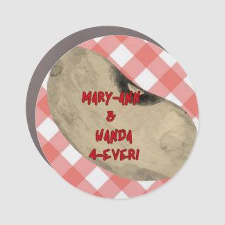 Mary-Ann & Wanda 4-Ever! Car Magnet - Red