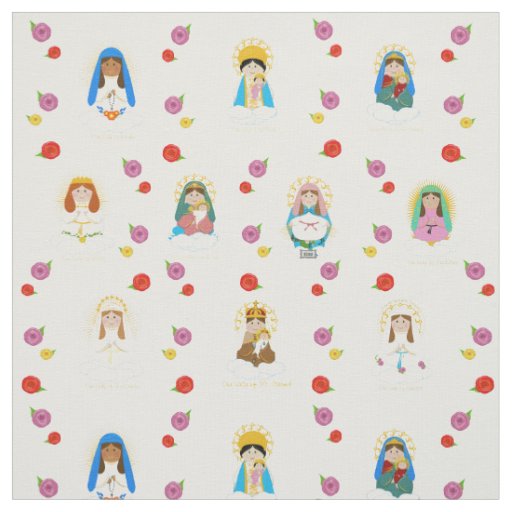 Mary Around the World Fabric