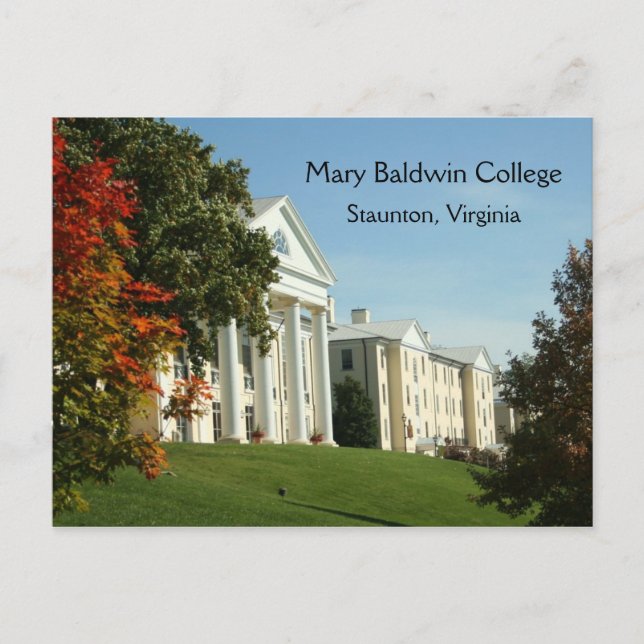 Mary Baldwin College Staunton VA Virginia Postcard (Front)
