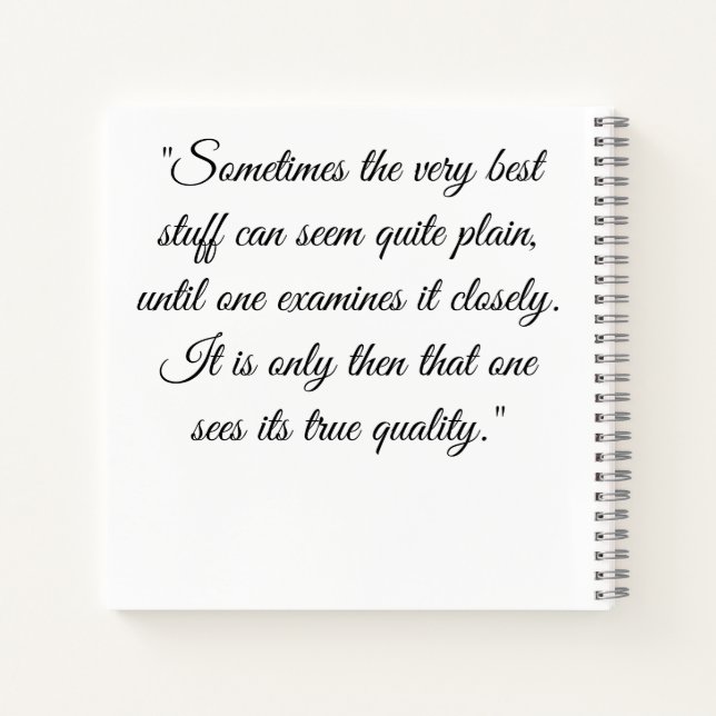 Mary Bennet notebook (Back)