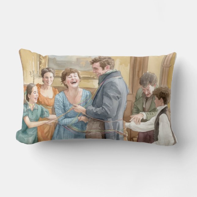 Mary Bennet's story in a Throw Pillow (Front)