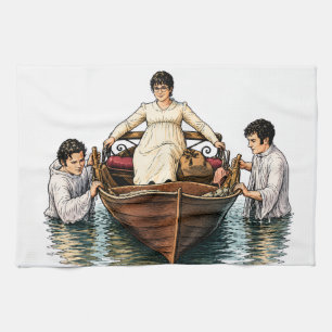 Mary Bennet's Ultimate Boat Ride Kitchen Towel