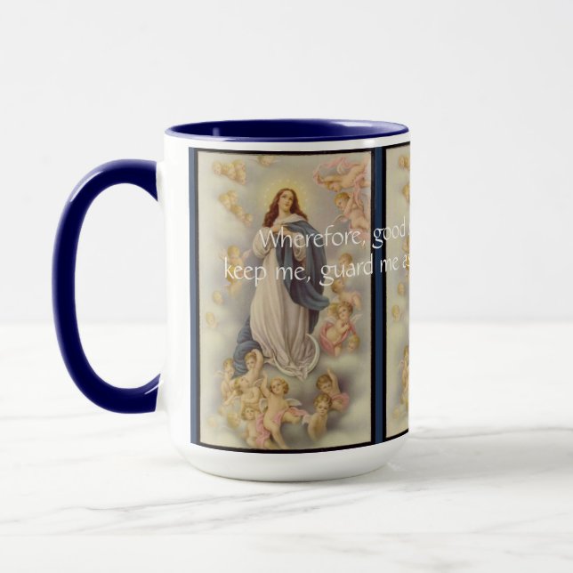 Mary, Blessed Mother. Prayer Mug (Left)