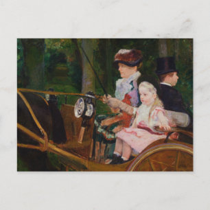 Mary Cassatt - A Woman and a Girl Driving Postcard