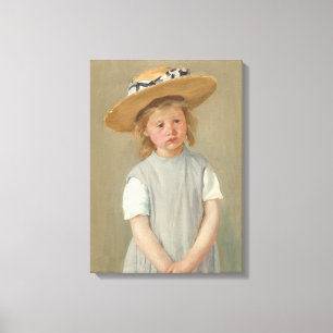 Mary Cassatt - Child in a Straw Hat Canvas Print